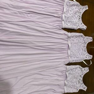 Girl’s bridesmaid dress. Davids Bridal “iris”.
